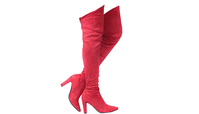 MAGNIFICENT WOMEN STRETCH SUEDE OVER THE KNEE BOOTS