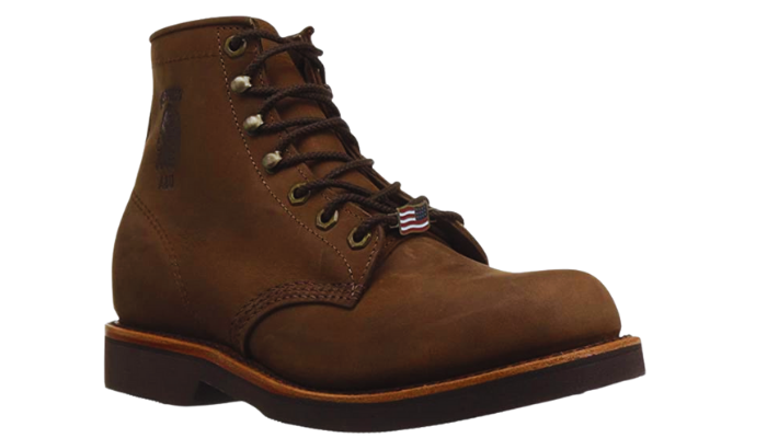 CHIPPEWA MEN’S 6″ RUGGED HANDCRAFTED LACE-UP BOOT: TOP RATED BREATHABLE WORK BOOTS