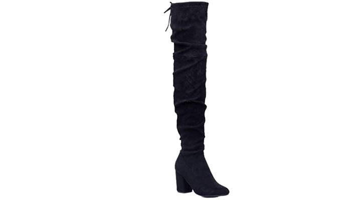 OUTSTANDING WOMEN OVER THE KNEE HIGH STRETCHY LEATHER BOOTS