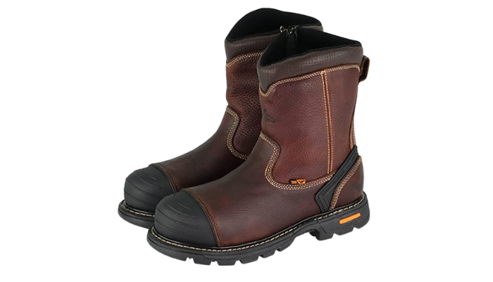 THOROGOOD SLIP-RESISTANT RUBBER SOLES WORK BOOTS