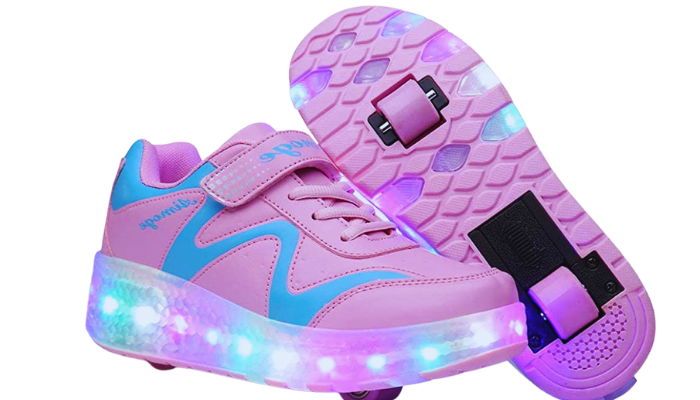 AIKUASS USB CHARGEABLE LED LIGHT UP ROLLER SHOES